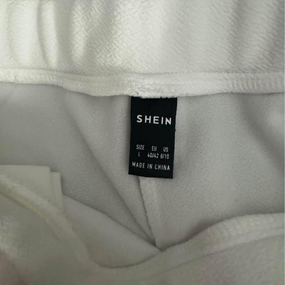 SHEIN Classic White Slacks